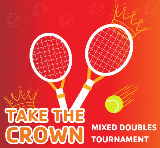 Tennis racquets with crowns on them.