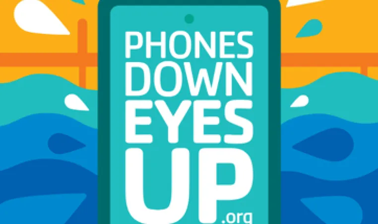 Phones down, eyes up.