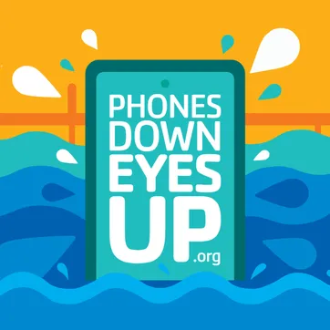 Phones down, eyes up.