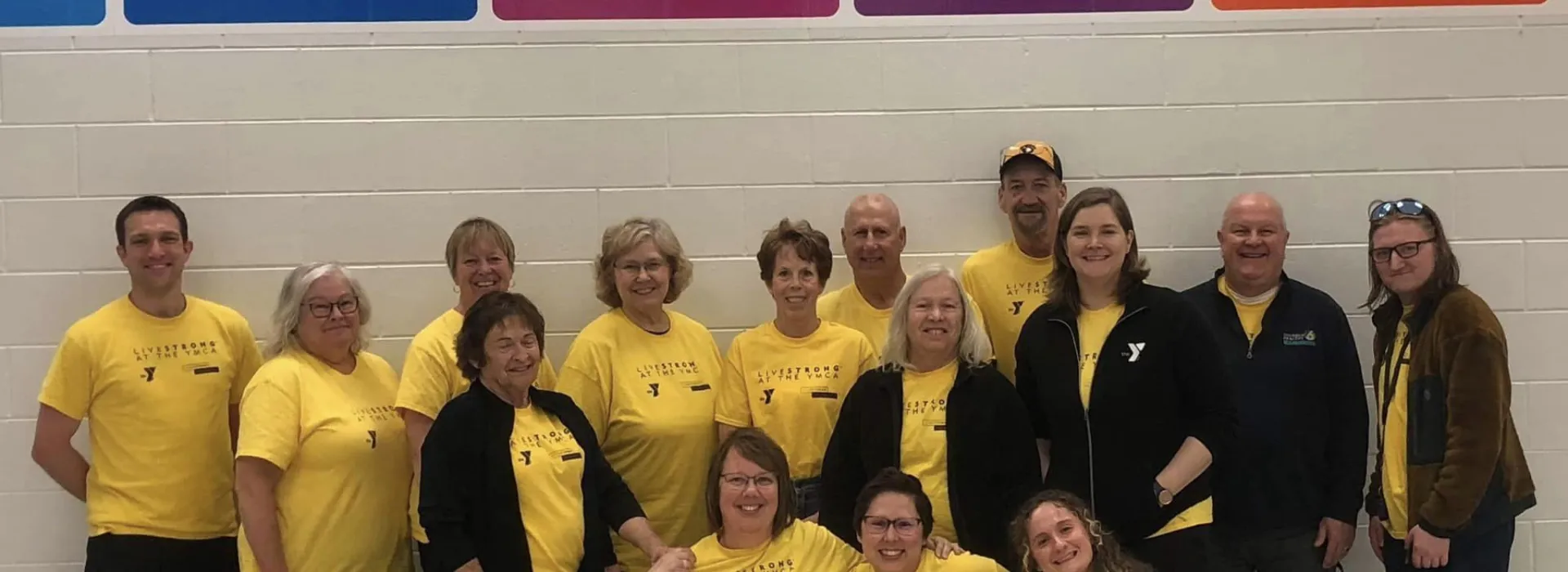 A group of participants from the Livestrong cancer survivor program.